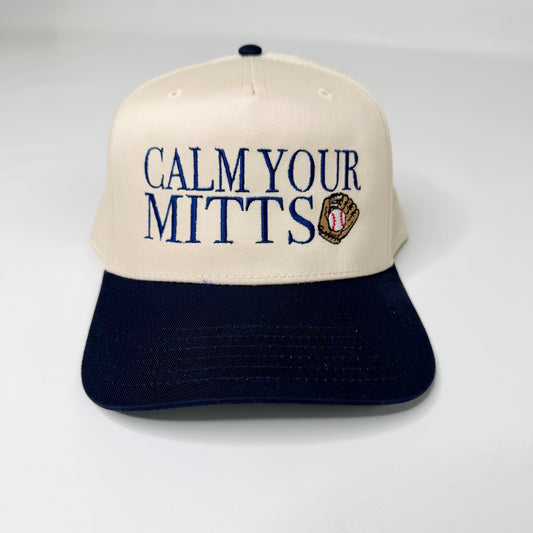 Baseball Calm Your Mitts Trucker Hat