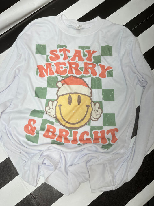 Merry and Bright Long Sleeve RTS Adult Medium